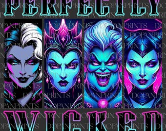Perfekt böser Png, Neon Hexe Halloween Png, Bösewicht Bande Png, lustiger Halloween Png, Gruselige Saison, Hexen Schwestern Png, Bad Witches Club
