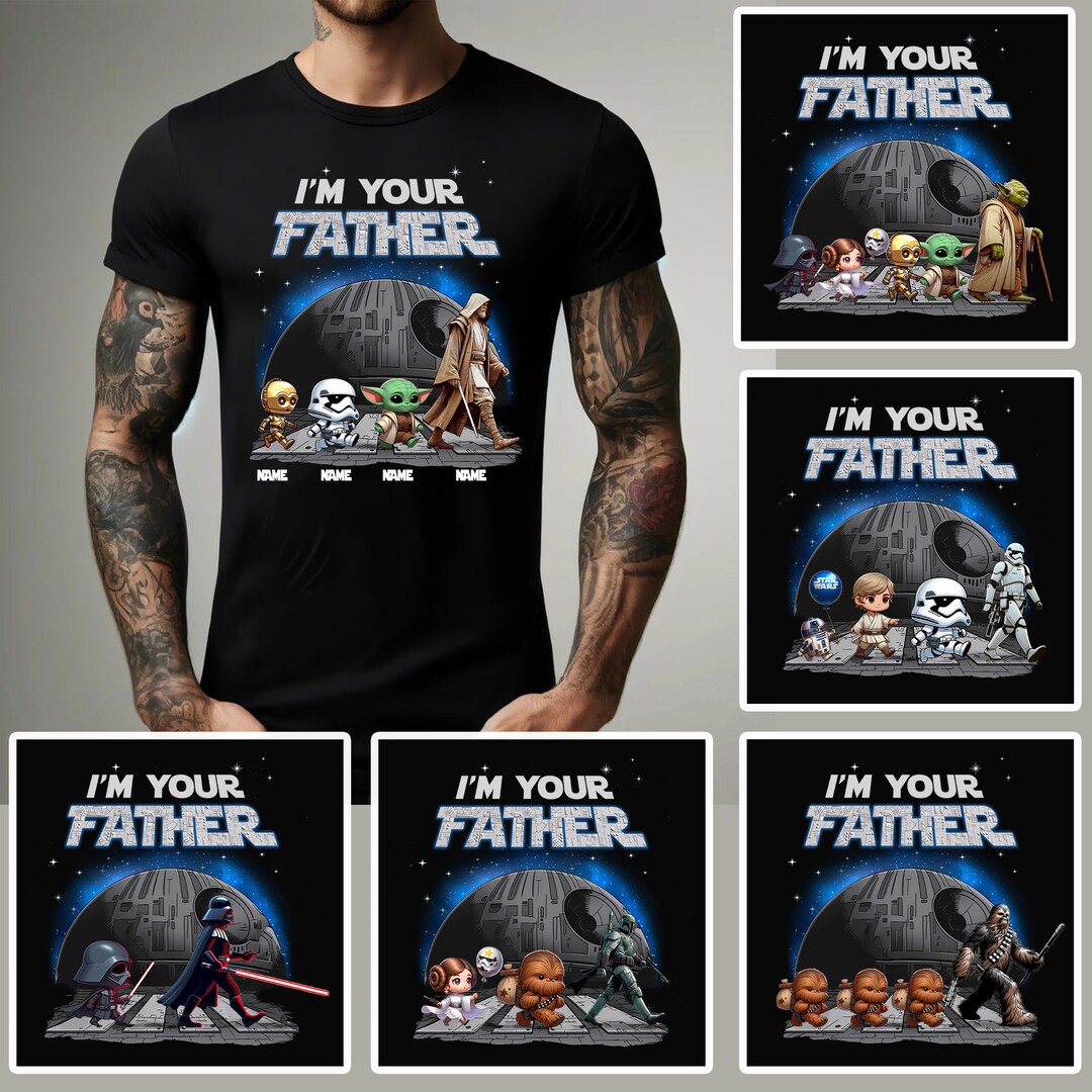 Bundle I Am Your Father Png, Custom Dad and Kids Name Shirt, Funny Dad ...