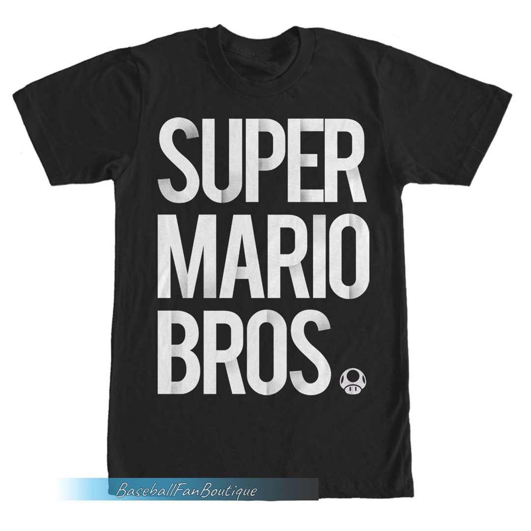 Super Mario Shirt Super Mario Bros Tshirt Mario Bros Super Etsy