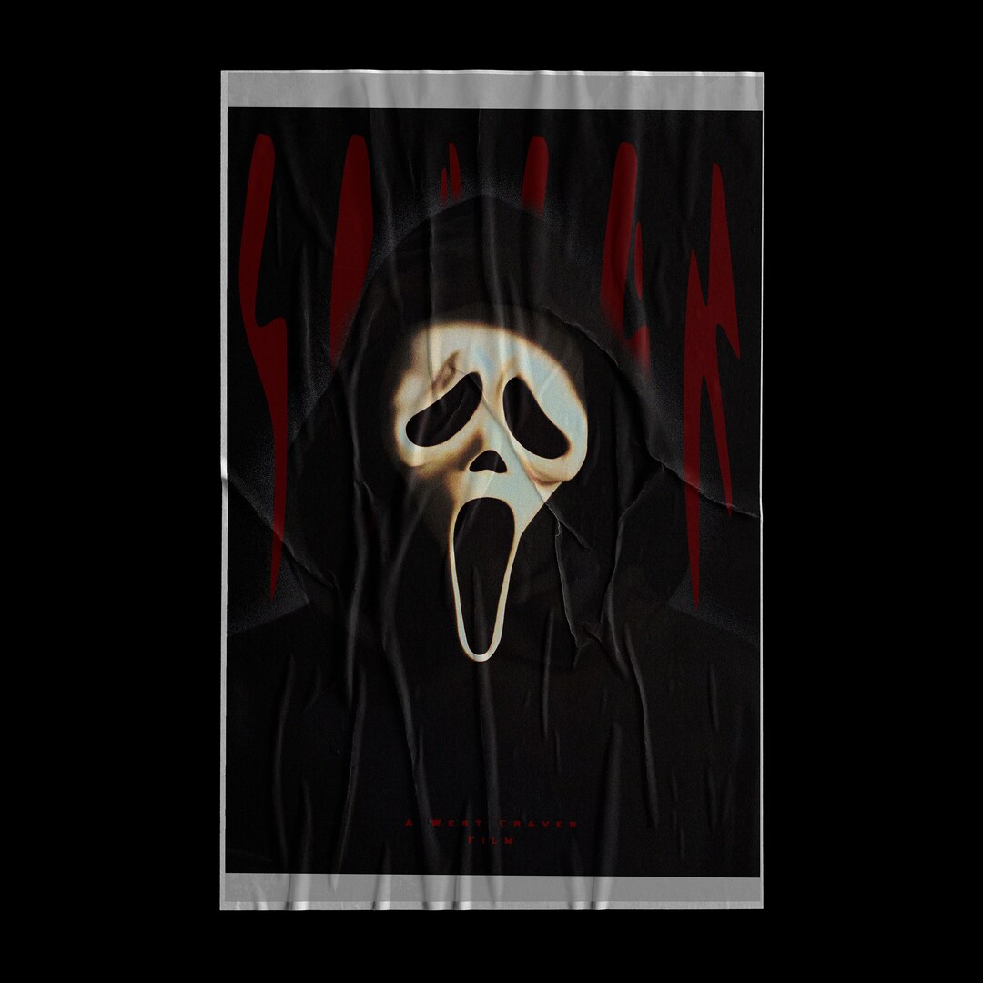 Ghost Face Scream Scary Movie Poster Print by Chris Oz Fulton