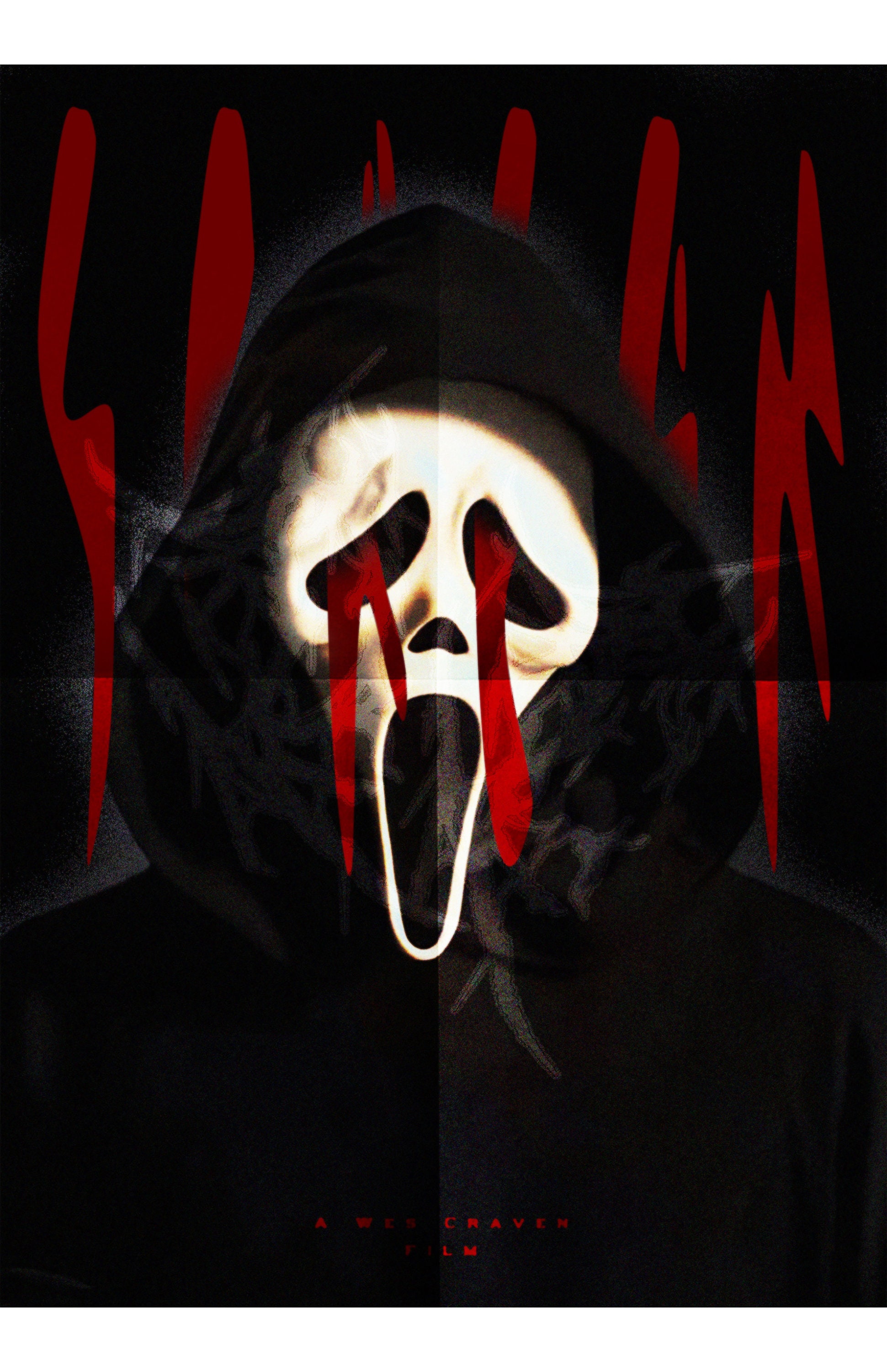 Ghost Face Scream Scary Movie Poster Print by Chris Oz Fulton