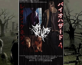 Resident Evil 4 Leon Kennedy Poster