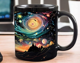 Cosmic Coffee Mug 11oz - Galaxy Mug, Space Mug, Cosmic Swirl Coffee Cup, Celestial Mug, Space Lover Gift, Gift for Astronomy Enthusiasts