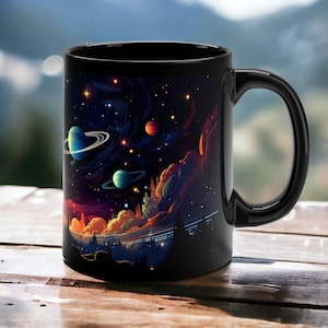 en céramique de l&#39;univers cosmique | Tasse à café galaxie étoiles planètes | Cadeau pour amoureux de l&#39;espace | Décoration d&#39;intérieur astronomie