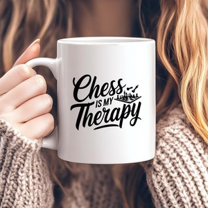 Quirky Chess Mug, 11oz Ceramic Chess Lover Coffee Cup, Funny Gift for Chess Players, Chess Enthusiast Tea Cup, Unique Chess Gift