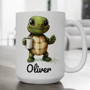 La Tortue (Turtle) Vintage French Mug