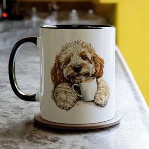 Tazza carina Cockapoo, tazza in ceramica per cani da 11 once, tazza da caffè per cani, tazza da tè per cani Cockapoo, regalo per cani, adorabile regalo Cockapoo, regalo per proprietari di Cockapoo