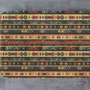 Southwestern Bath Mat, Rustic Boho Bathroom Rug, Tribal Aztec Decor, Cozy Soft Mat, Western Style Accent, Unique Bathroom Desert Shower Mat