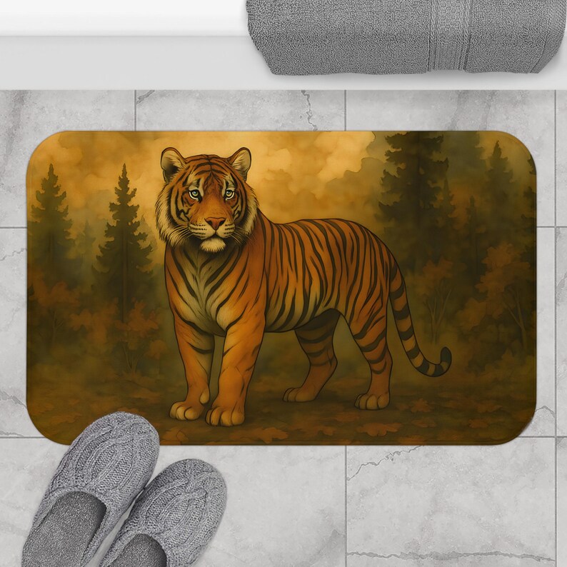 Tiger Bath Mat - Thumbnail 5