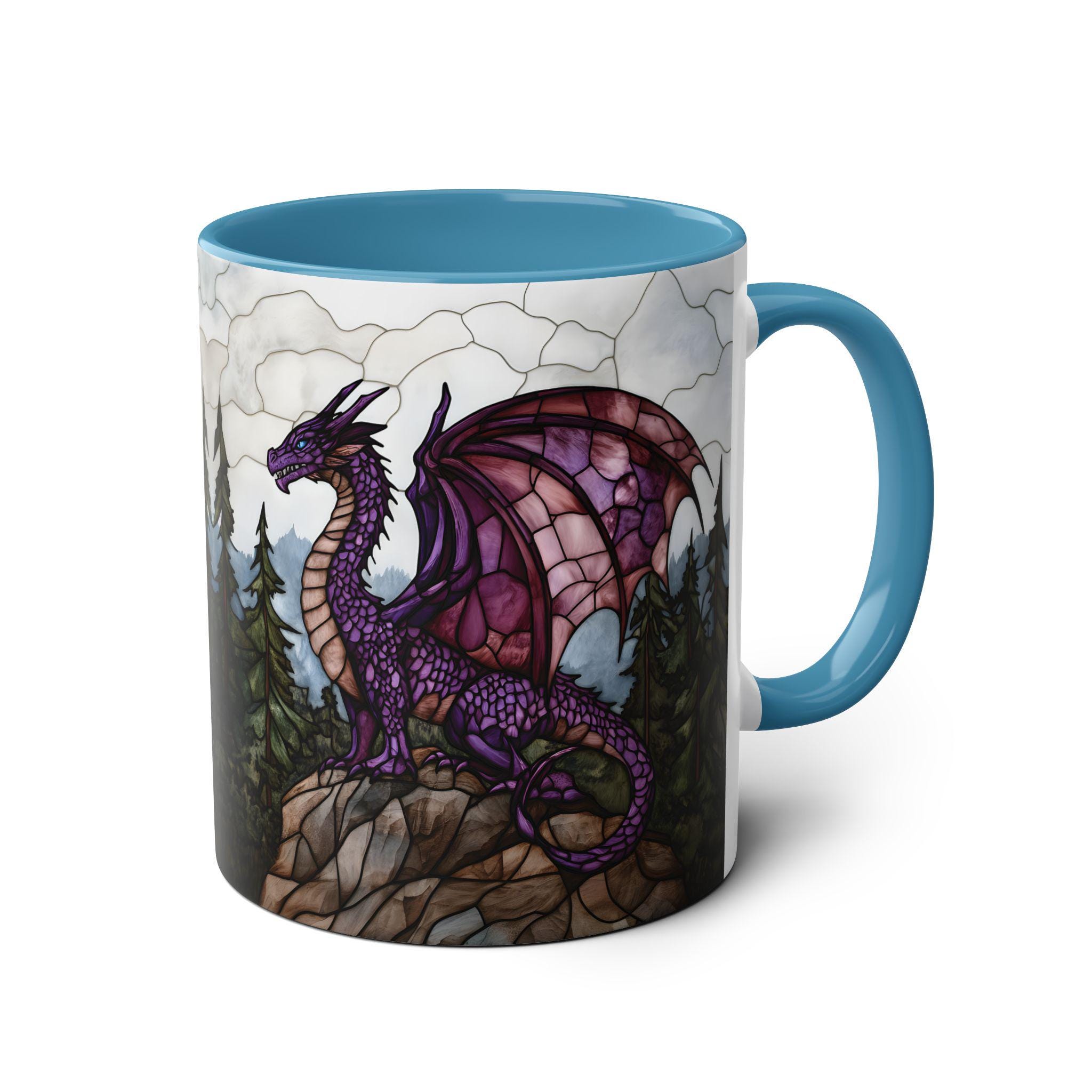 ファンタジードラゴンマグ、ステンドグラスドラゴンコーヒーカップ11