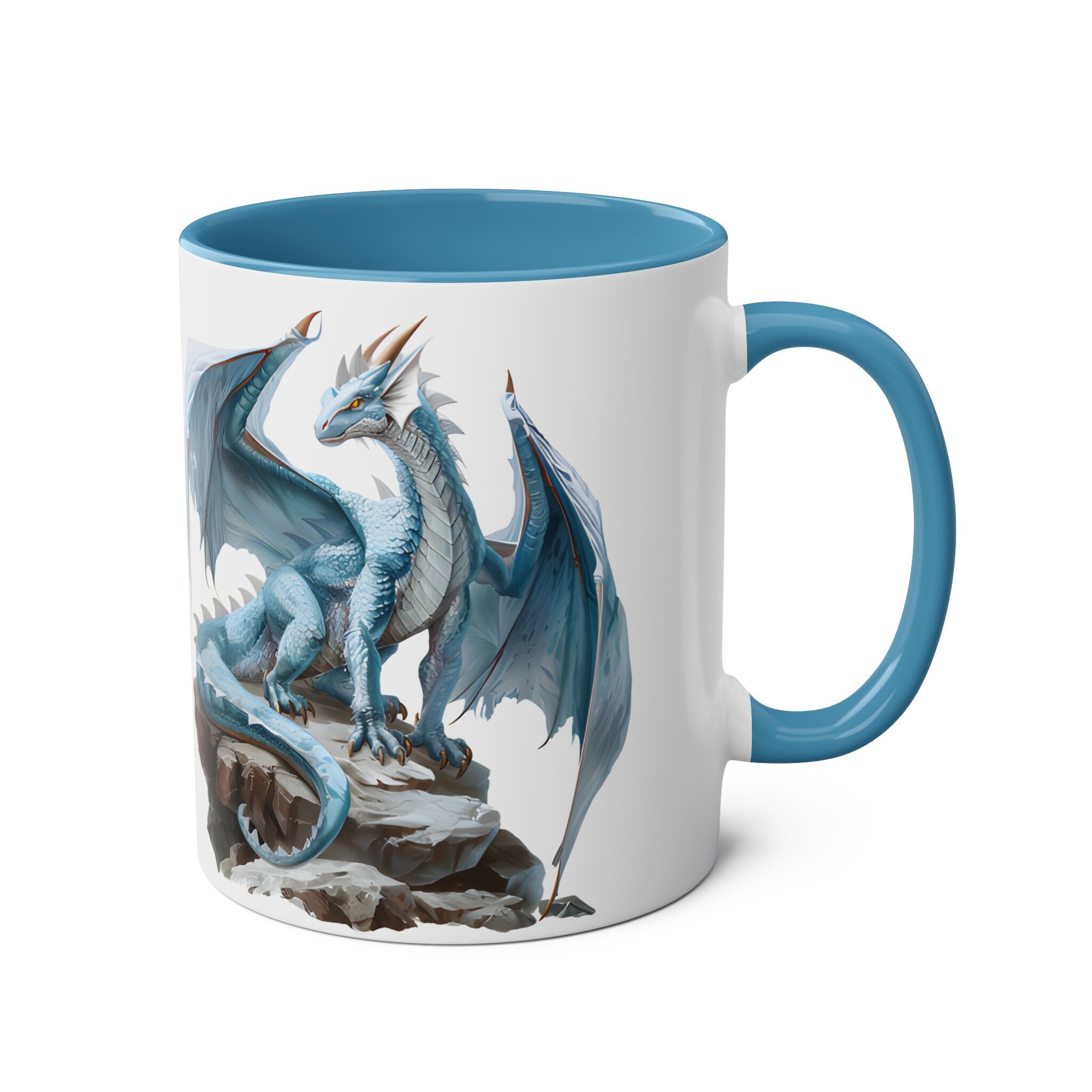 Ceramic Dragon Coffee Mug, 11oz Dragon Mug, Dragon Art, Dragon Cup ...