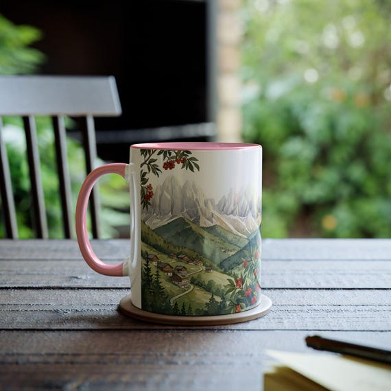 Dolomites Mug 11oz, Italian Alps Coffee Cup, Mountain Village Art, Hiking  Lover Gift, Scenic Italy Souvenir, Alpine Ceramic Mug - Etsy