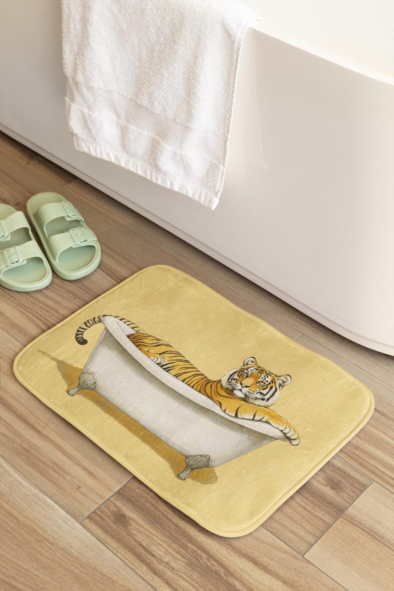 VroynessCreations Tiger Bath Mat