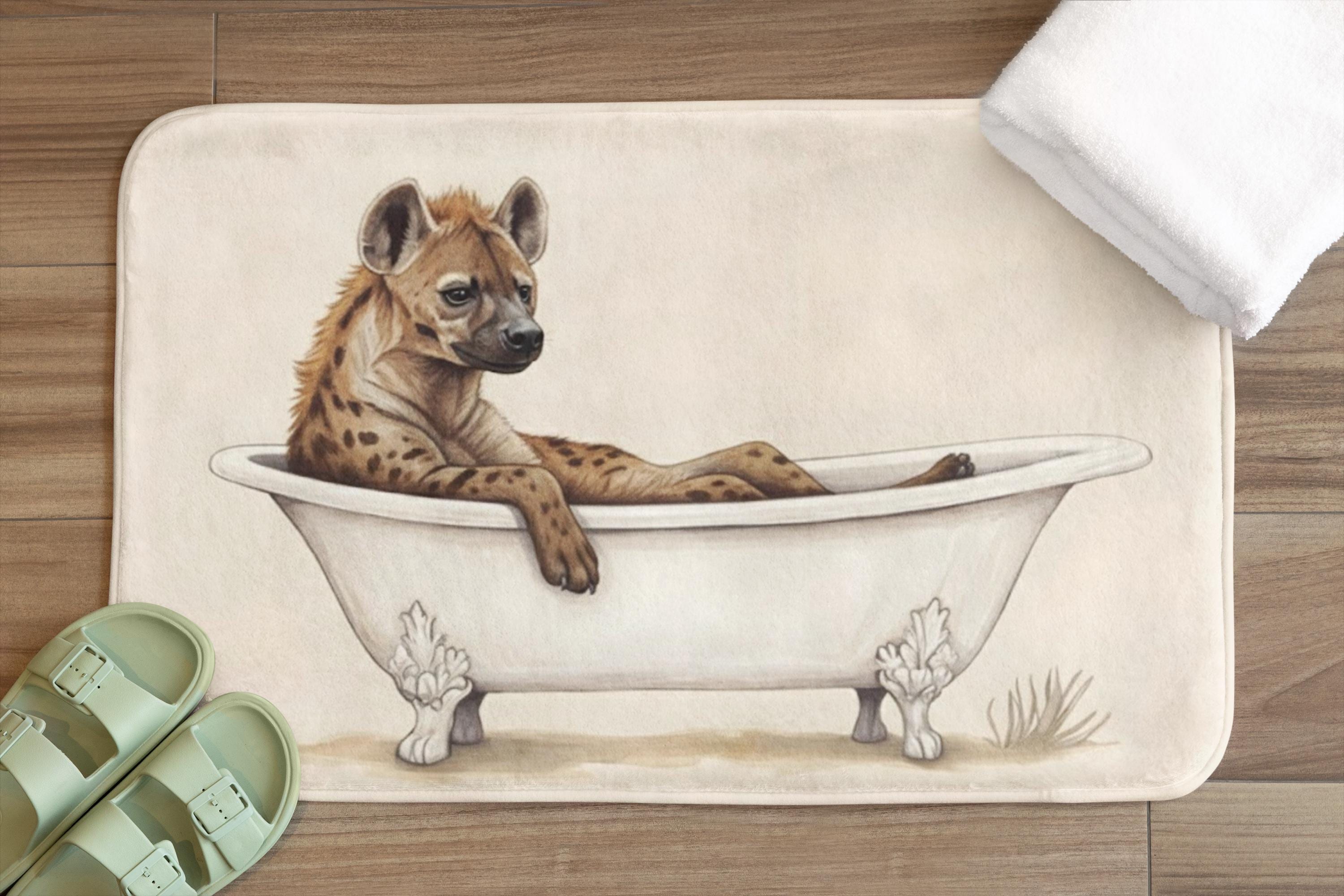 Tappeto da bagno antiscivolo - Taupe - 68x35 cm
