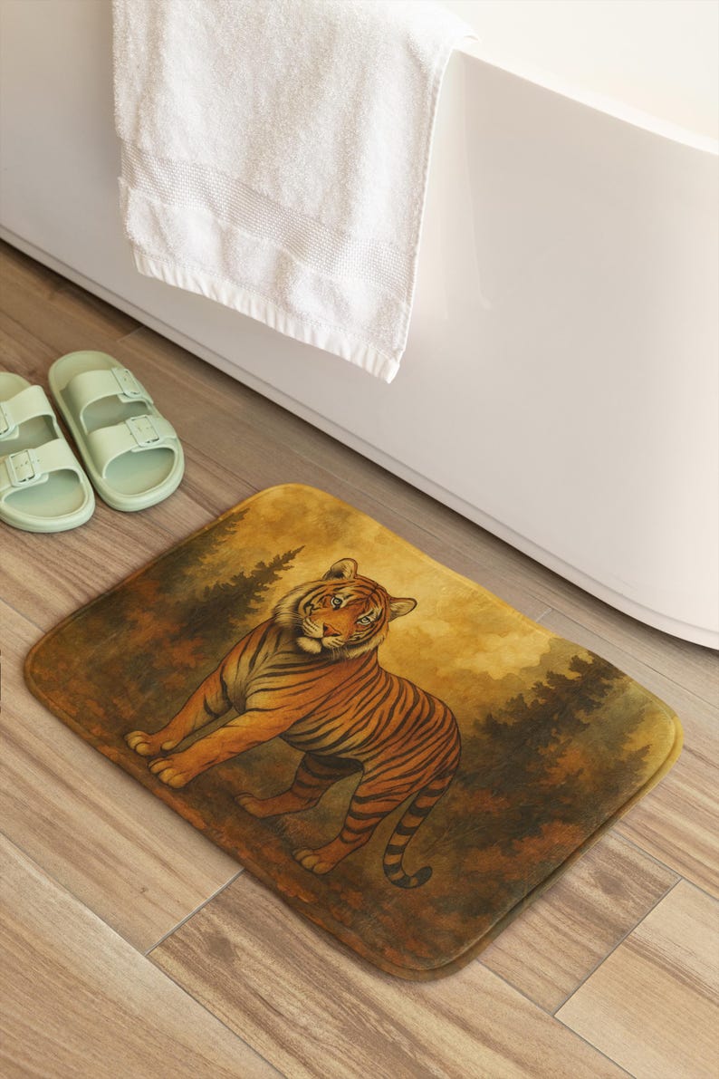 Tiger Bath Mat - Thumbnail 2