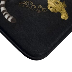 White Tiger Bath Mat, Tiger in Bathtub, Unique Bathroom Rug, Animal Lover Gift, Jungle Bathroom Decor, Cute Bath Mat, Housewarming Gift image 6