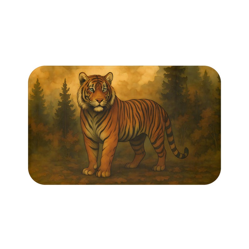 Tiger Bath Mat - Thumbnail 5
