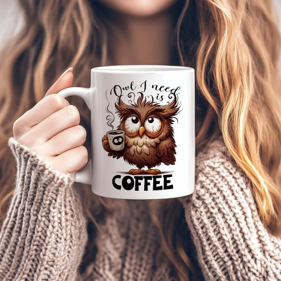 Eulen-Tasse „Ich Bin Eine Party Eule“ – Lustiger Kaffeebecher Mit Spruch, Spülmaschinen- & Mikrowellengeeignet, Geschenk Für Kollegen & Freunde