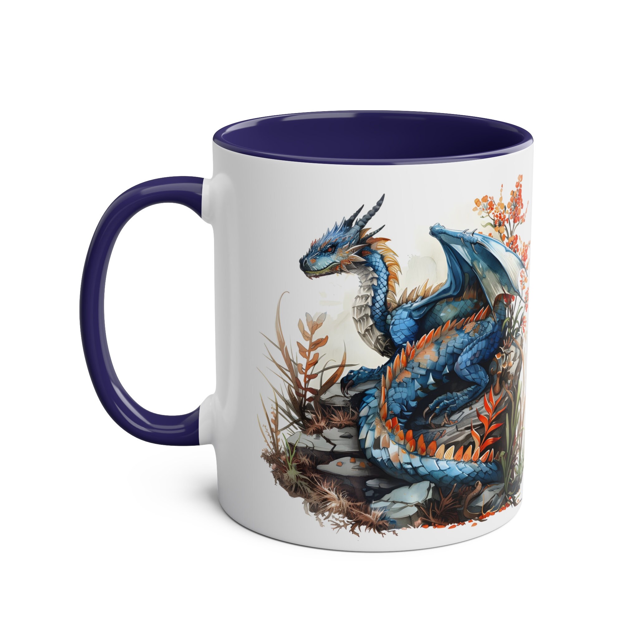 ドラゴンコーヒーカップ、11オンスセラミックドラゴンマグ、芸術的な