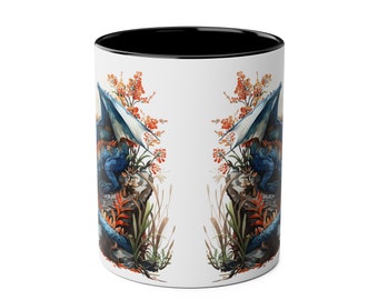 ドラゴンコーヒーカップ、11オンスセラミックドラゴンマグ、芸術的な