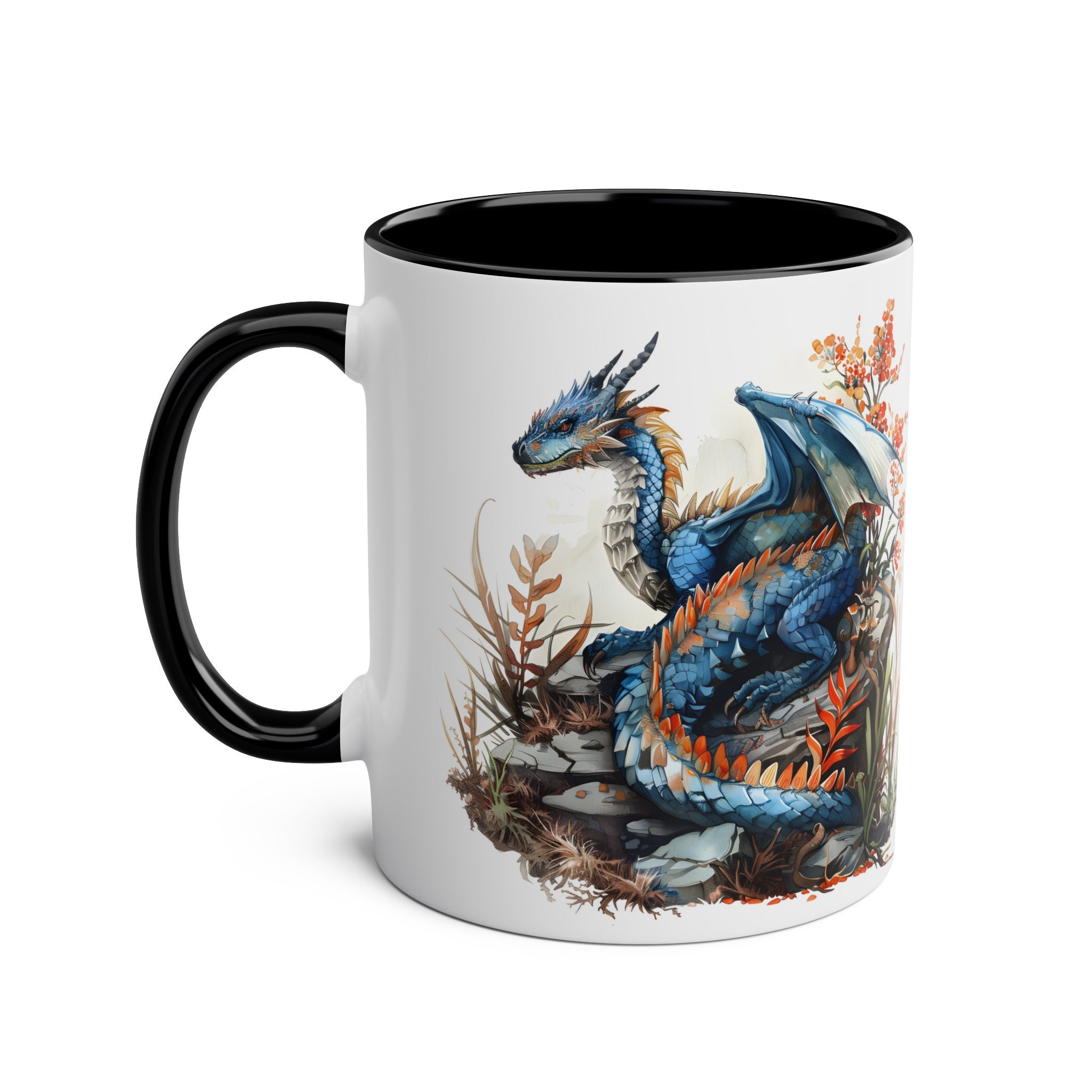 ドラゴンコーヒーカップ、11オンスセラミックドラゴンマグ、芸術的な