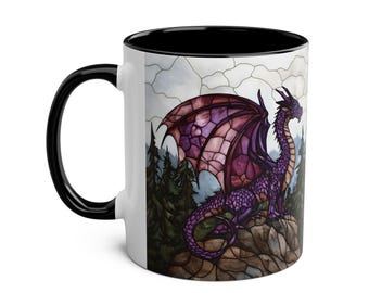 ファンタジードラゴンマグ、ステンドグラスドラゴンコーヒーカップ11