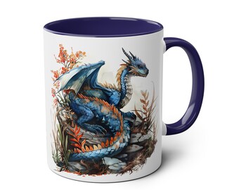 ドラゴンコーヒーカップ、11オンスセラミックドラゴンマグ、芸術的な