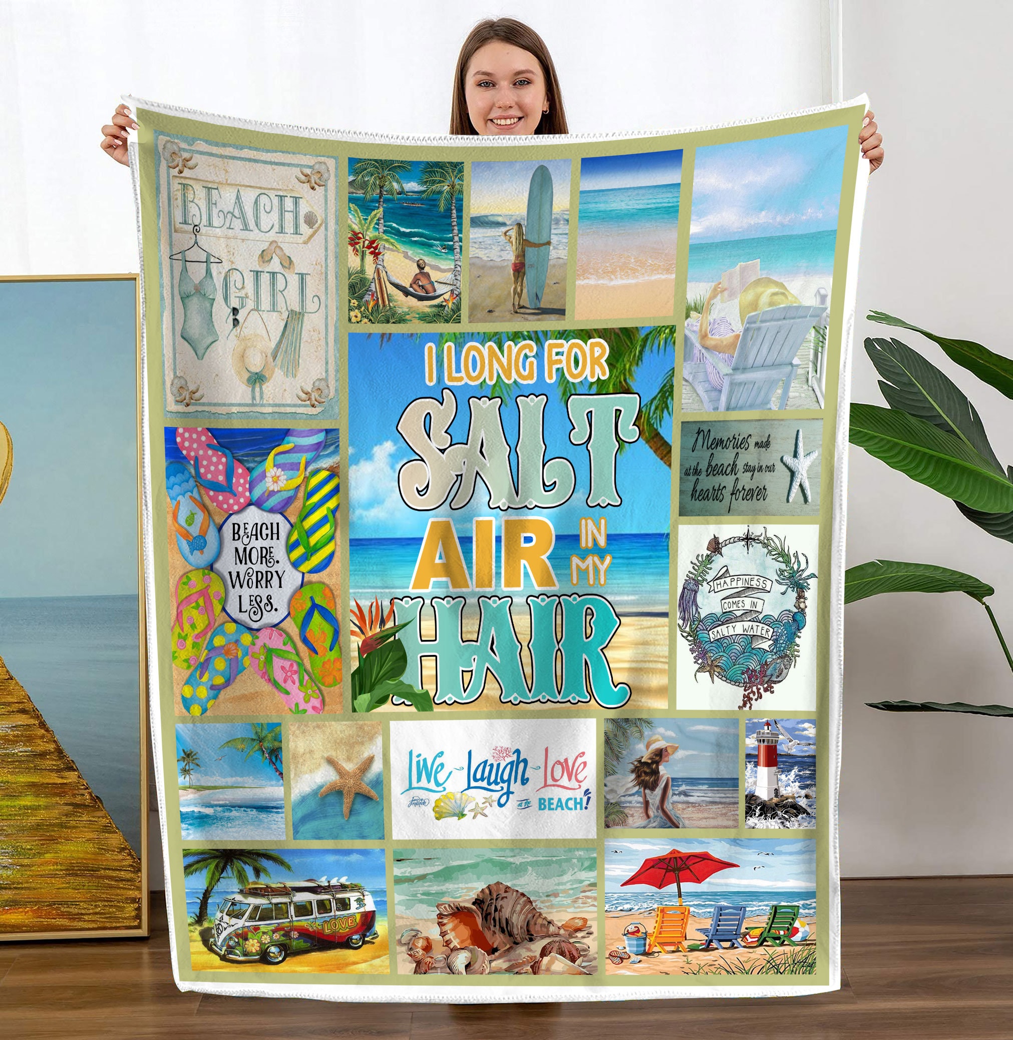 Beach Themed Fleece Fabric