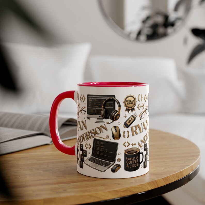 Personalized Programmer Mug, Custom Coding Coffee Cup, Software Developer Gift, Computer Science Mug, Programmer Gift, Coder Cup image 3