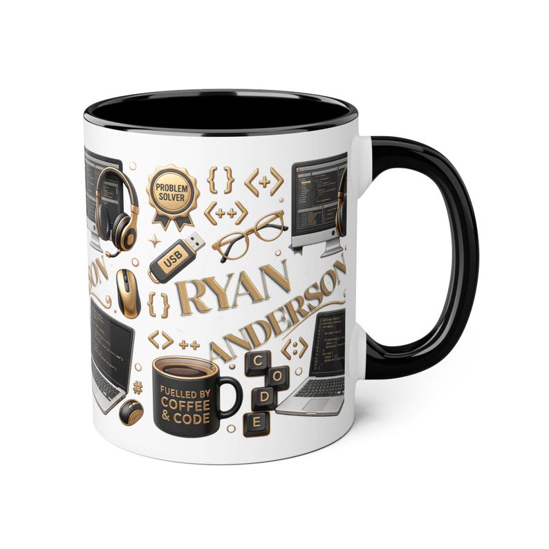 Personalized Programmer Mug, Custom Coding Coffee Cup, Software Developer Gift, Computer Science Mug, Programmer Gift, Coder Cup image 2