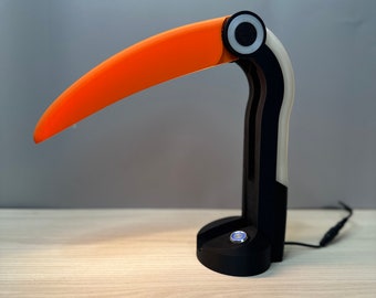 Toucan Lamp with Dimmer Vintage 3D Printed Reading Lamp Glow In The Dark Gift