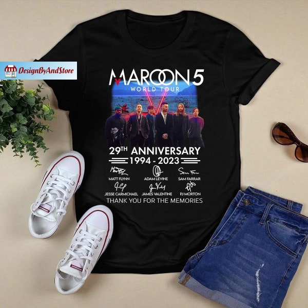 Maroon 5 Shirt, Maroon 5 TShirt, Maroon 5 Merch Shirt, Maroon 5 Concert Shirt, Maroon 5 Fan Shirt, Maroon 5 Tee, 29th Anniversary Shirt