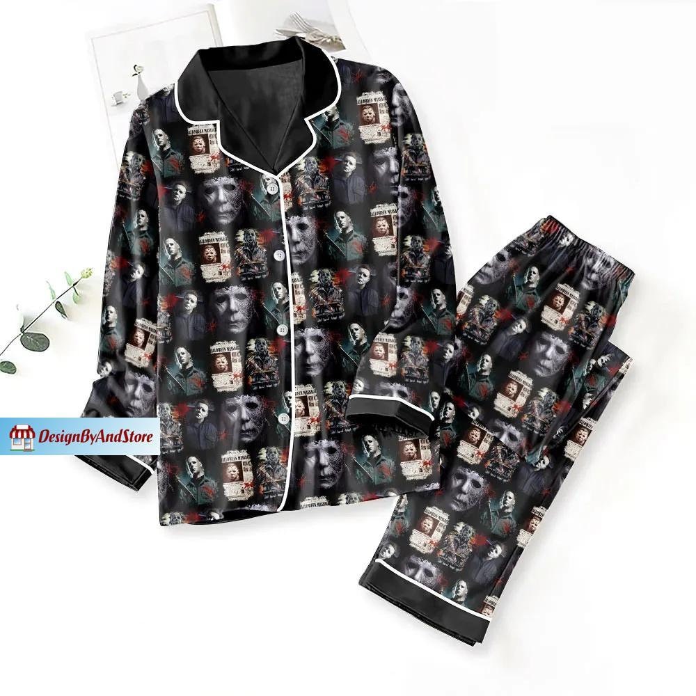 Michael Myers Pajamas Set Michael Myers Holiday Pajamas Michael Myers Thick Pajamas Horror Movie Christmas Pajamas Set of Pajamas Etsy Canada