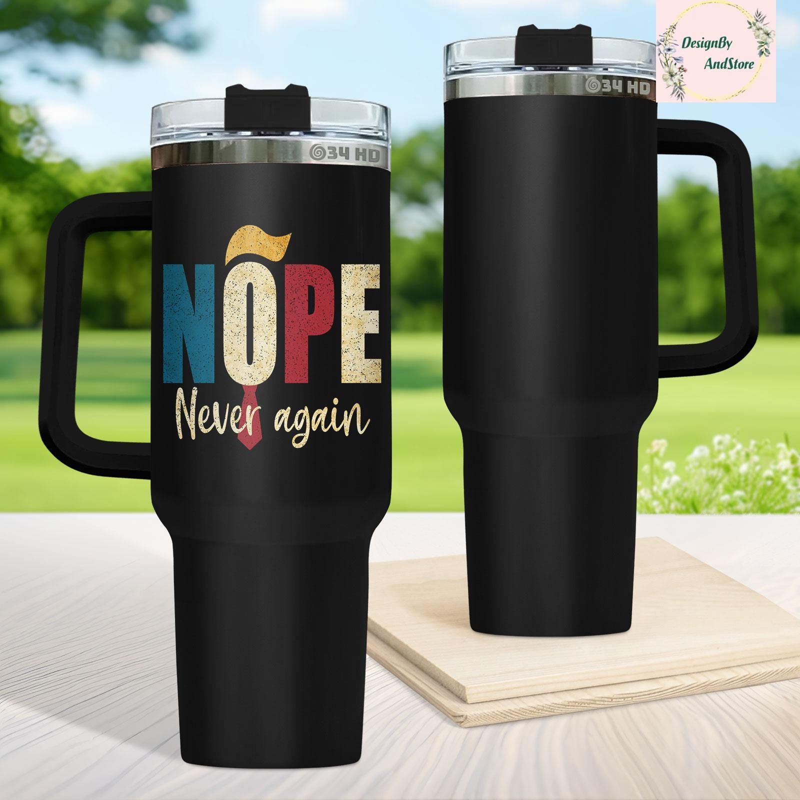 Discover 40 oz Stainless Steel Tumbler with Handle - Sassy and Humorous Gift