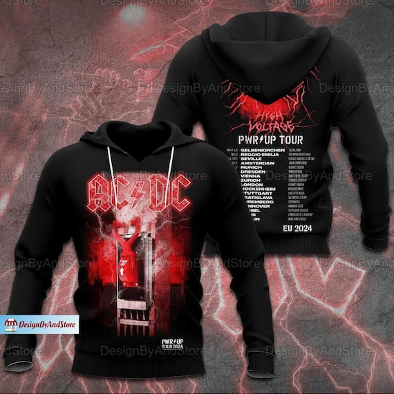 ACDC Pwr up World Tour 2024 Hoodie ACDC Rock Band 2024 Hoodie ACDC Band Fan Shirt Acdc Merch Hoodie Acdc Band 90s Vinatge Hoodie Etsy