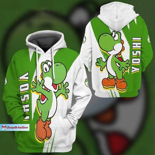 Super Mario Hoodies, Toad Yoshi 3D Hoodies, Mario Toad Women Hoodie, Super Mario Unisex Hoodie, Toad Yoshi Aesthetic Hoodie, Men Hoodie