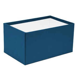 Aufbewahrungsbox mit Deckel Geschenkbox Schachtel Kiste blau personalisierbar indiv. Farbe & Maß auf Anfrage Heimatschachtel Bild 4