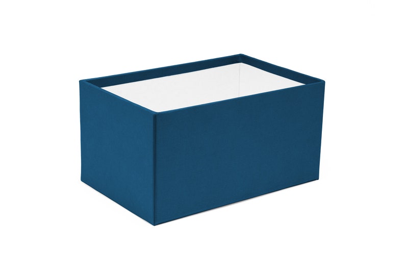 Aufbewahrungsbox mit Deckel Geschenkbox Schachtel Kiste blau personalisierbar indiv. Farbe & Maß auf Anfrage Heimatschachtel Bild 4