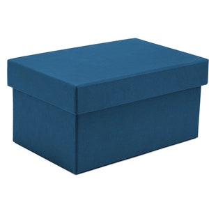 Aufbewahrungsbox mit Deckel Geschenkbox Schachtel Kiste blau personalisierbar indiv. Farbe & Maß auf Anfrage Heimatschachtel Bild 3