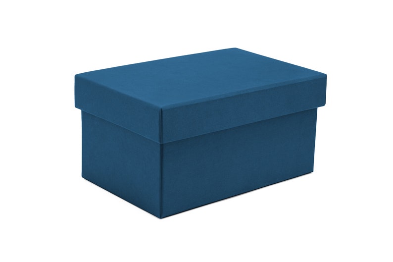 Aufbewahrungsbox mit Deckel Geschenkbox Schachtel Kiste blau personalisierbar indiv. Farbe & Maß auf Anfrage Heimatschachtel Bild 3