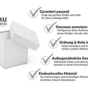 Aufbewahrungsbox mit Deckel Geschenkbox Schachtel Kiste weiß personalisierbar indiv. Farbe & Maß auf Anfrage Heimatschachtel Bild 9