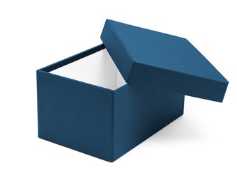 Aufbewahrungsbox mit Deckel | Geschenkbox | Schachtel | Kiste | blau | personalisierbar | indiv. Farbe & Maß auf Anfrage | Heimatschachtel