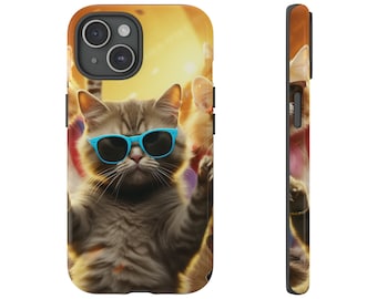 Party Cat Phone Case | Ultimate Fun Feline Design by Catsky Designs
