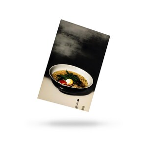 Shoyu Ramen - Carte postale monochrome et couleur