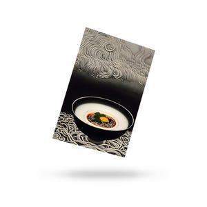 Fuji Ramen - Carte postale monochrome et couleur