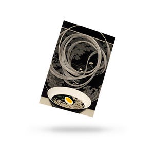 Ramen mystique - Carte postale monochrome et couleur