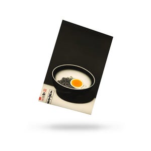 Shokon Ramen - Carte postale monochrome et couleur