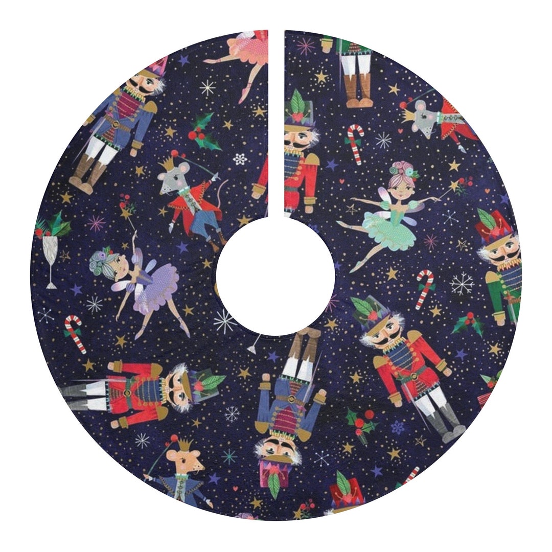 Vintage Nutcracker Holiday Christmas Quilted Tree Skirt NCU0HTT065