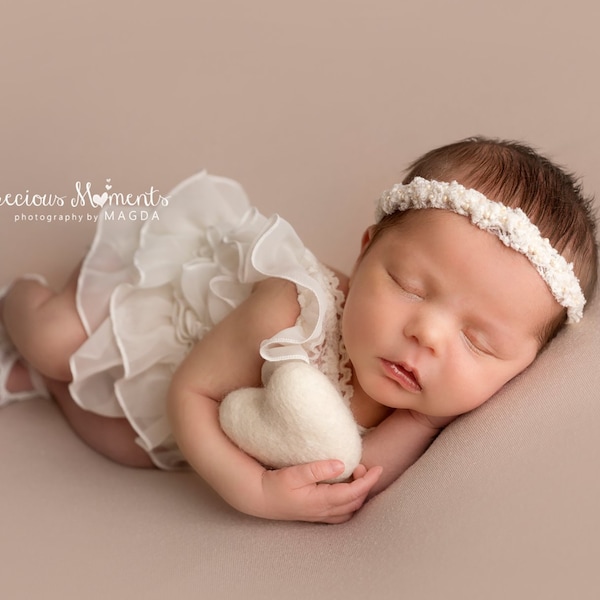 Cream girl outfit, Ballerina set, Newborn photography outfit,  Newborn cream dress, Newborn props set, Newborn bonnet, Newborn ballet shoes