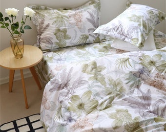 Big Flower Comforter Cover Floral Bedding Set Twin Full Queen King Size Floral Pillowcases Floral Dorm Bedding Custom Duvet Cover Set